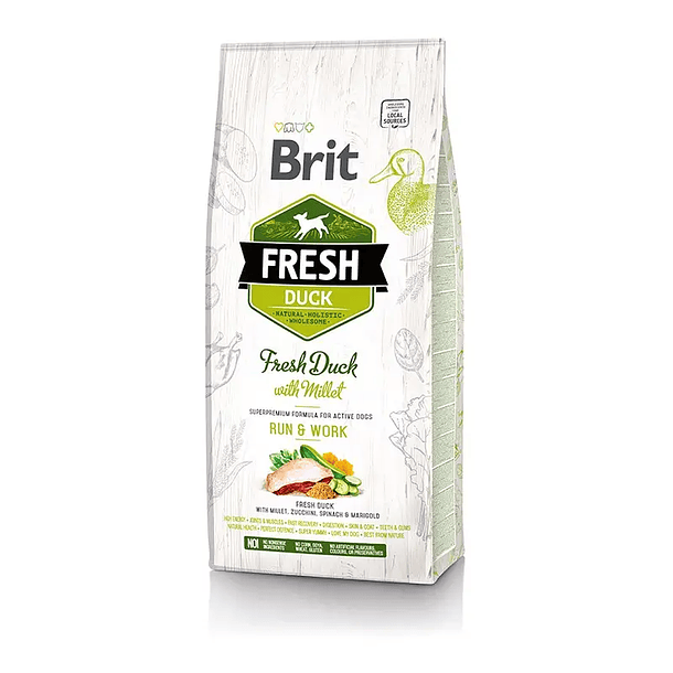 Brit Fresh Duck With Millet Active Run