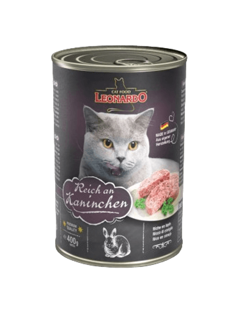 LEONARDO LATA QUALITY SELECTION CONEJO 400GR 1
