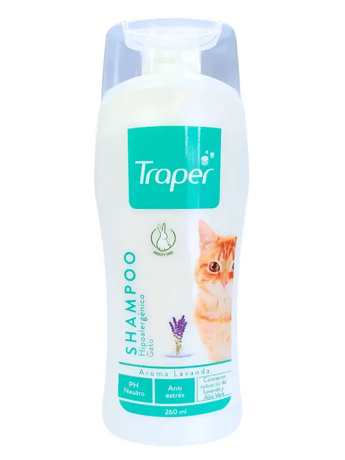 Traper Shampoo Hipoalergénico Neutro Para Gato 260ml 1