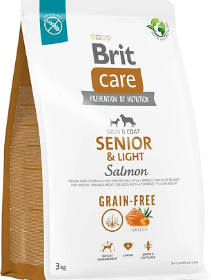Brit Care Dog Grain-Free Senior & Light Salmon 