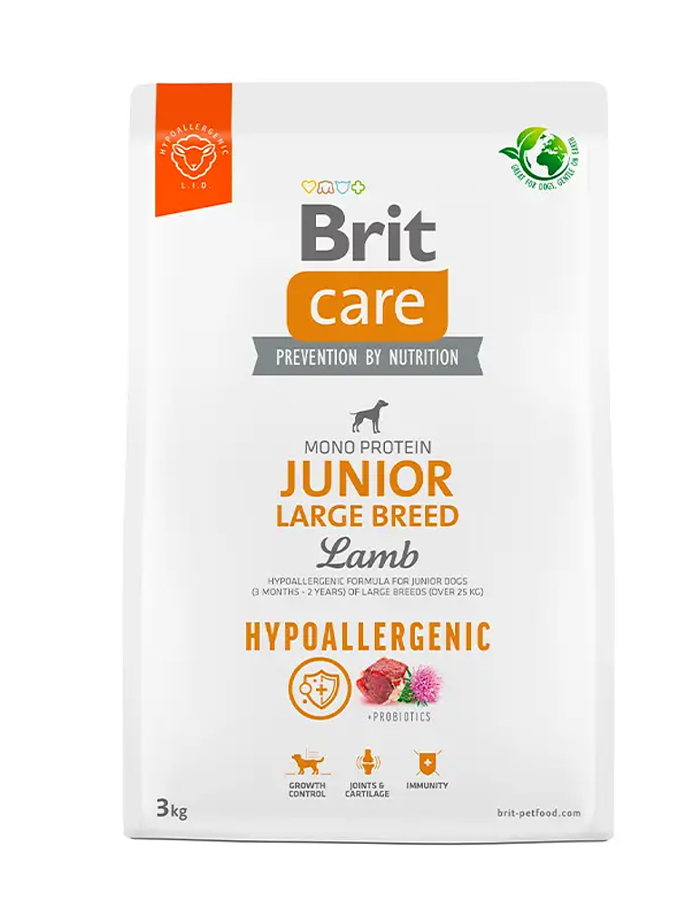 Brit Care Dog Hypoallergenic Junior Large Breed Lamb 2