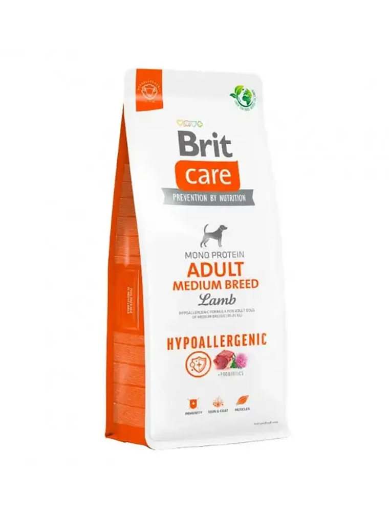 Brit Care Hypoallergenic Adult Medium Breed Lamb	 2