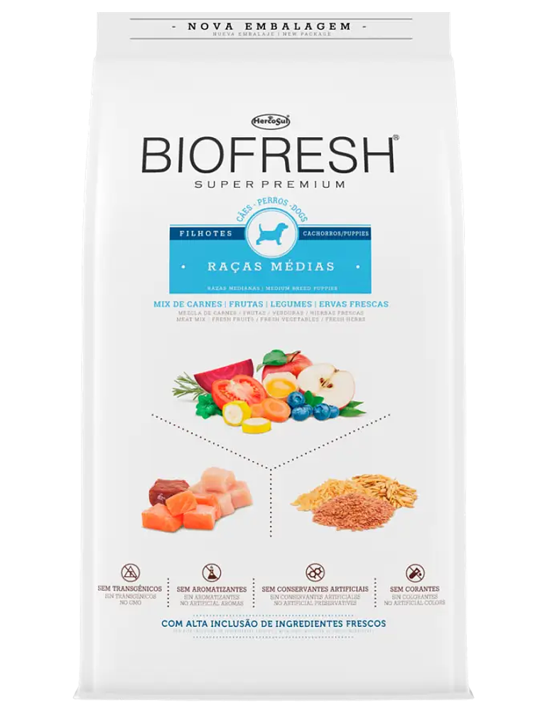 Biofresh Super premium Perros Cachorros Raza Mediana 1