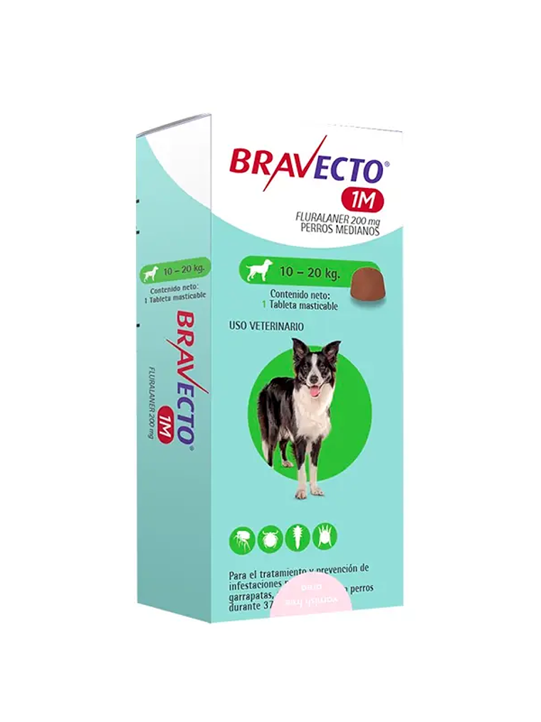 Bravecto Perro 1 Mes 10 a 20 kg 1