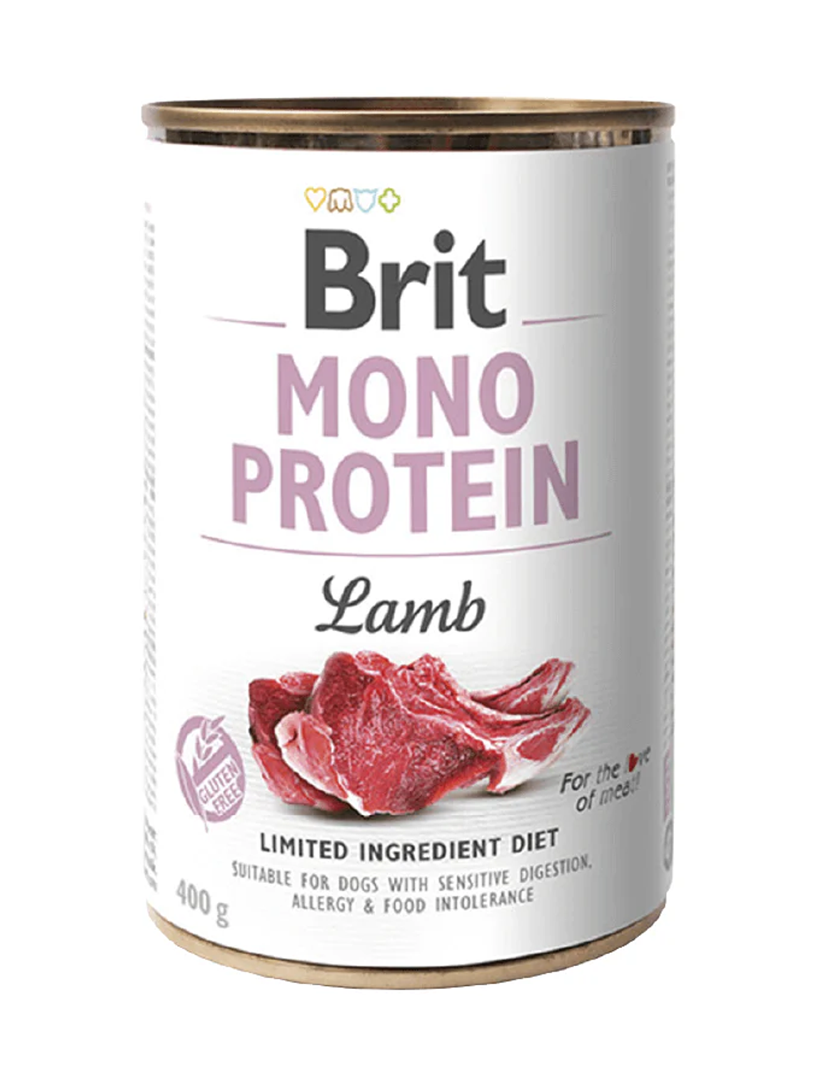 Lata Brit Care Mono Protein Lamb 400g para perro  1