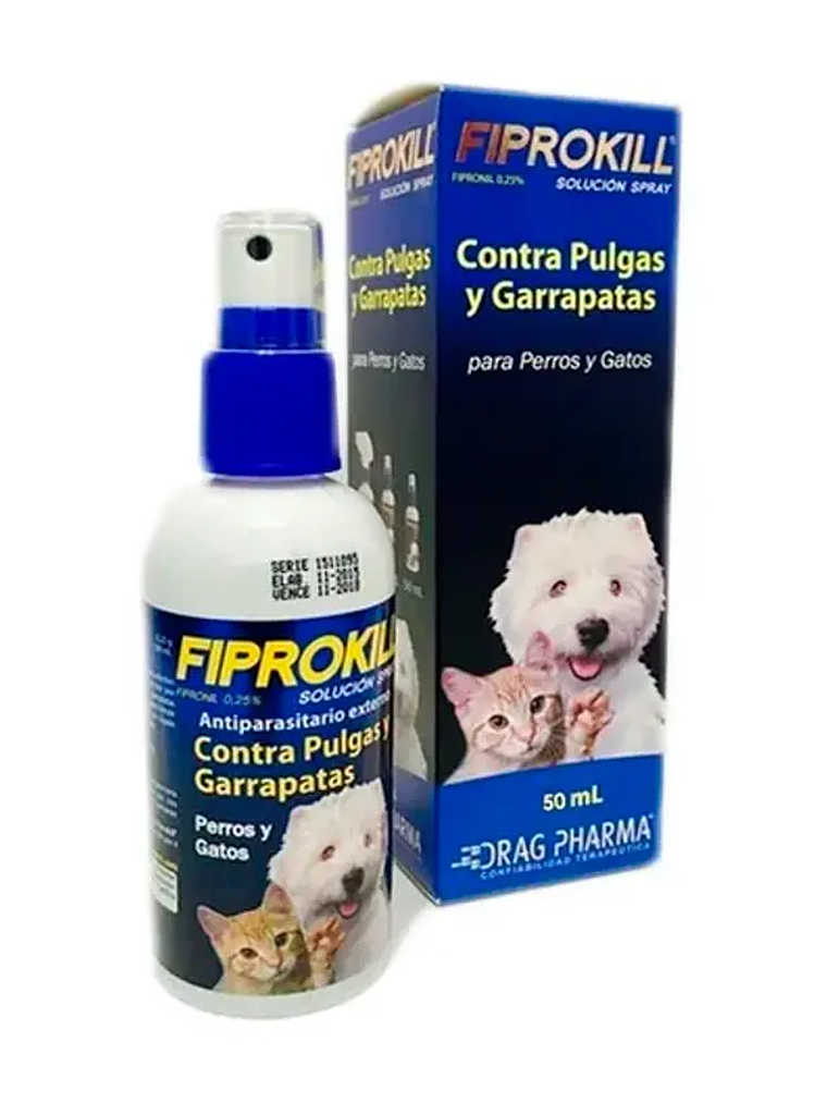 Fiprokill Spray control pulgas y garrapatas 3
