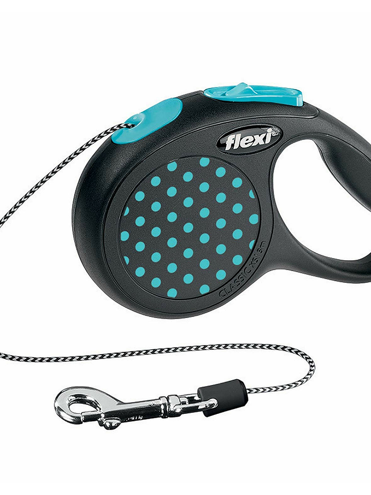 Correa Retractil Flexi M Dots ( 5 MTS) hasta 20 kg 1