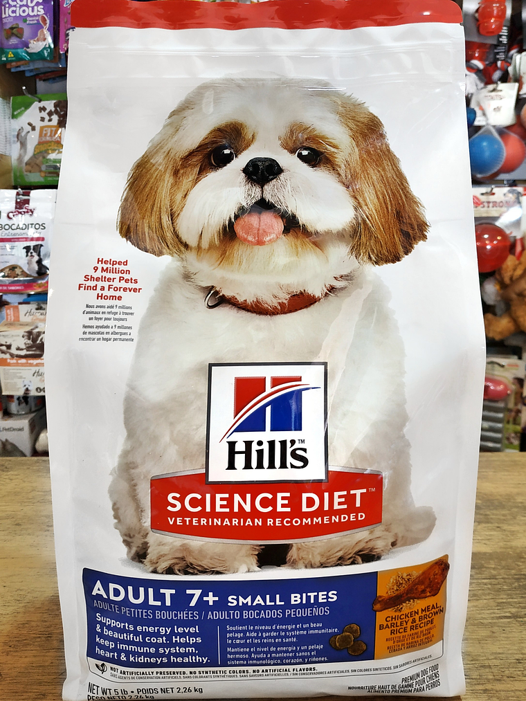 Hill's Adulto +7 Raza miniatura Small bites 2,26kg 2