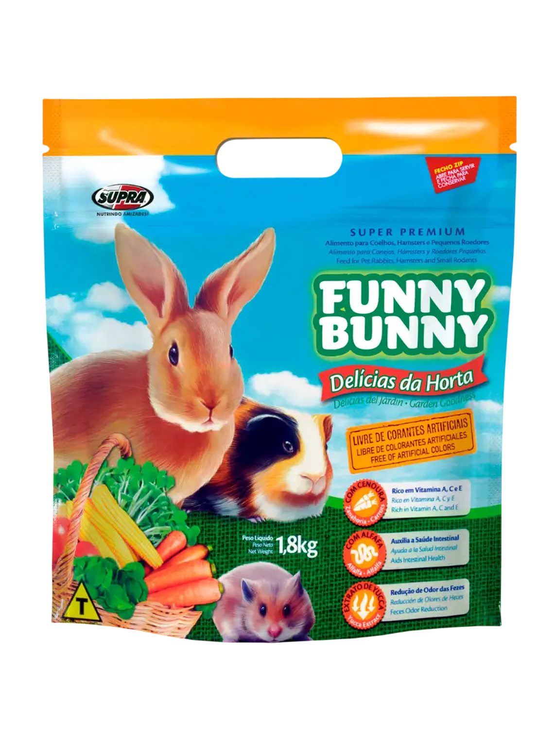 Funny Bunny Delicia Alimento para Roedores 1,8 kg 1