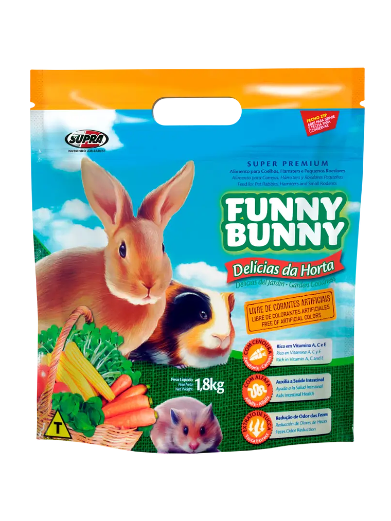 Funny Bunny Delicia Alimento para Roedores 1,8 kg 1