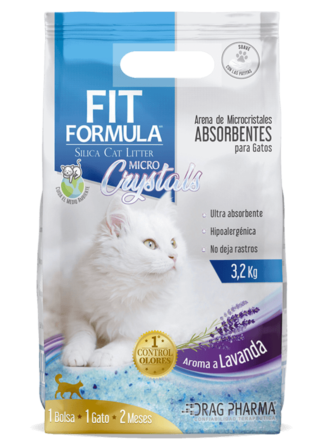 Arena para gato Fit Formula Micro Crystal 3.2kg  1