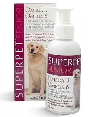 SUPERPET OMEGA 3 Y 6 PERRO SENIOR  125 ml 