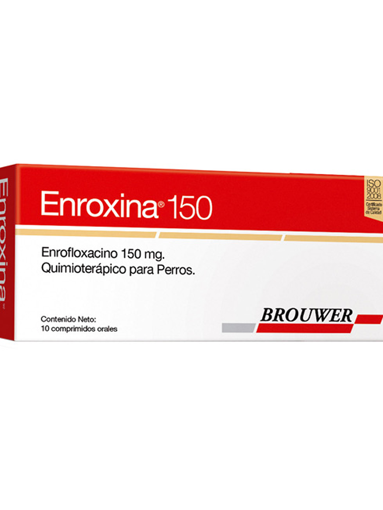 Quimioterápico Enroxina 150mg Para Perros 10 Comprimidos 1