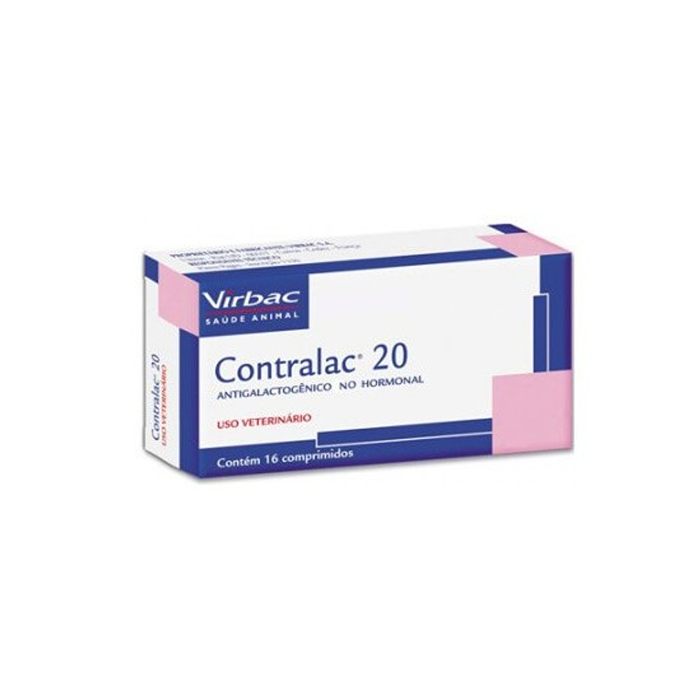 Virbac Contralac 20  Metergolina 2mg 16 Comprimidos 