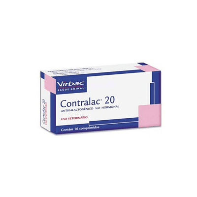 Virbac Contralac 20  Metergolina 2mg 16 Comprimidos 