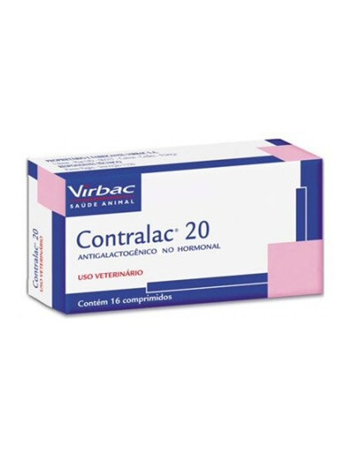 Virbac Contralac 20  Metergolina 2mg 16 Comprimidos  1