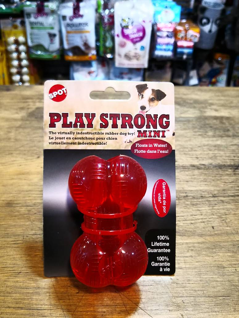 JUGUETE PLAY STRONG MINI Huesos para perros súper resistentes 1