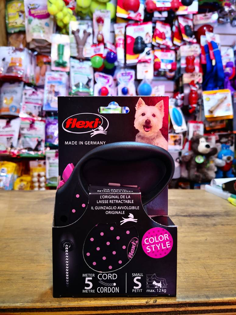 CORREA RETRÁCTIL FLEXI TALLA S PERROS DE 12kg  1