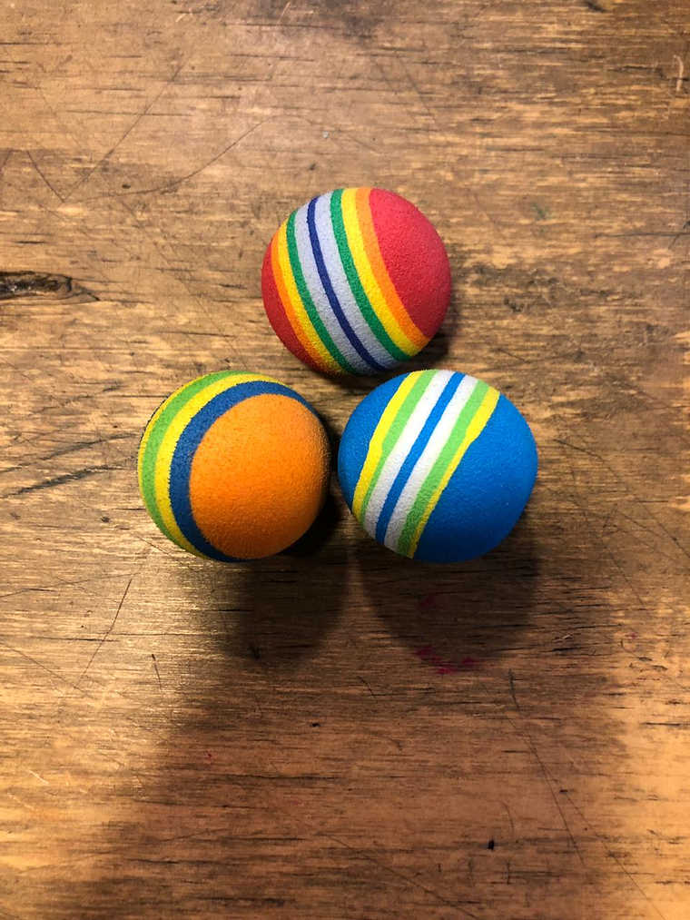 juguete pelota para gatos 3x 1