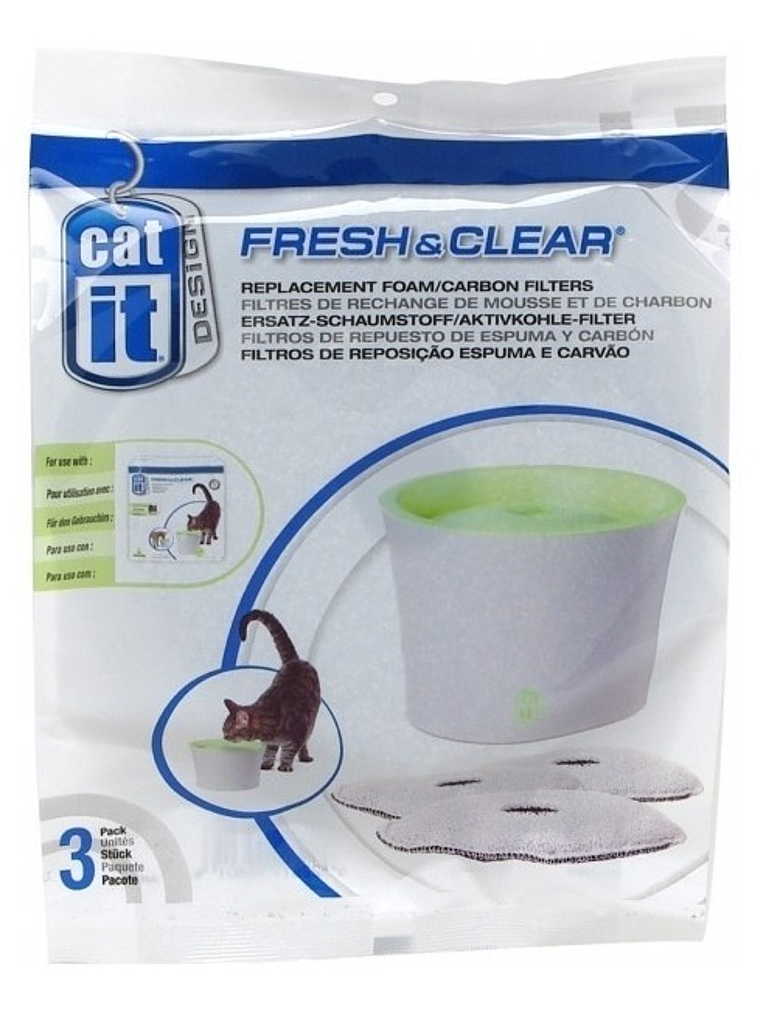 Catit Pack 3 Filtros Para Fuentes Agua  1