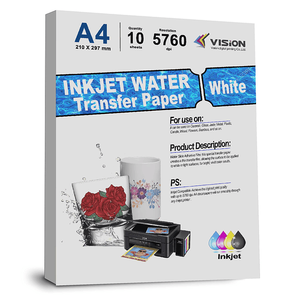 Transfer al Agua, Waterslide Decal Blanco