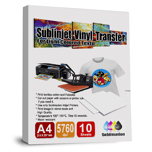 Vinilo Sublimacion Textil Impresión Directa Light