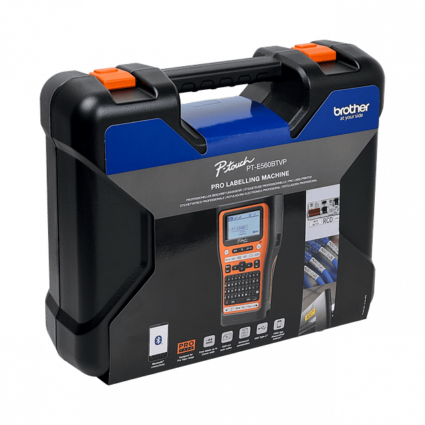 Rotuladora Brother PT-E560BTVP, USB-Bluetooth, imprime hasta 24mm 4