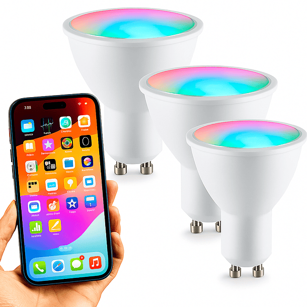 Ampolleta Inteligente, Homekit, Alexa, Google, Pack 3 1
