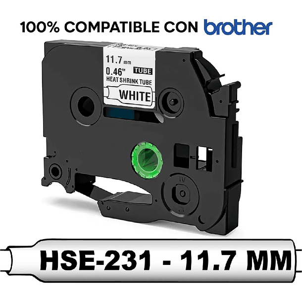 Cinta HSE-231E. Termoretractil Alternativa, 11,7mm 2