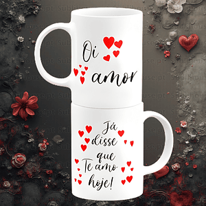 Caneca em Cerâmica - Oi amor