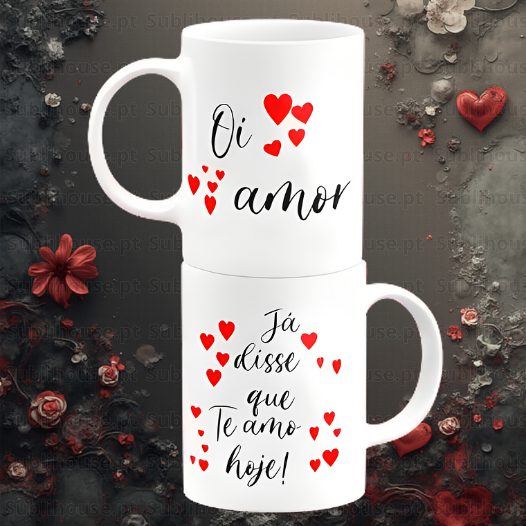 Caneca em Cerâmica - Oi amor 1