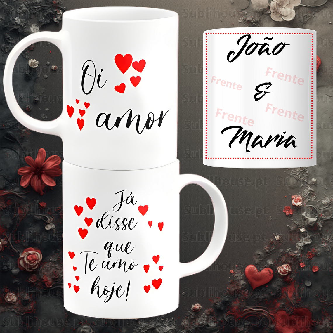 Caneca em Cerâmica - Oi amor 2