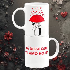 Caneca em Cerâmica - Ja disse que te amo ...?