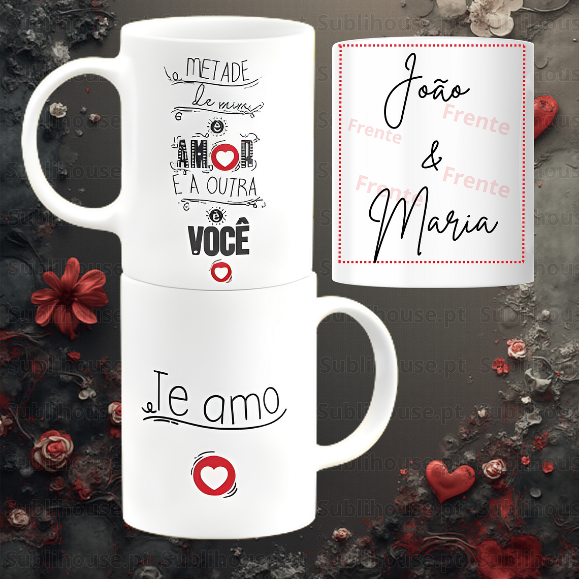 Caneca em Cerâmica - Metade de MIM 2