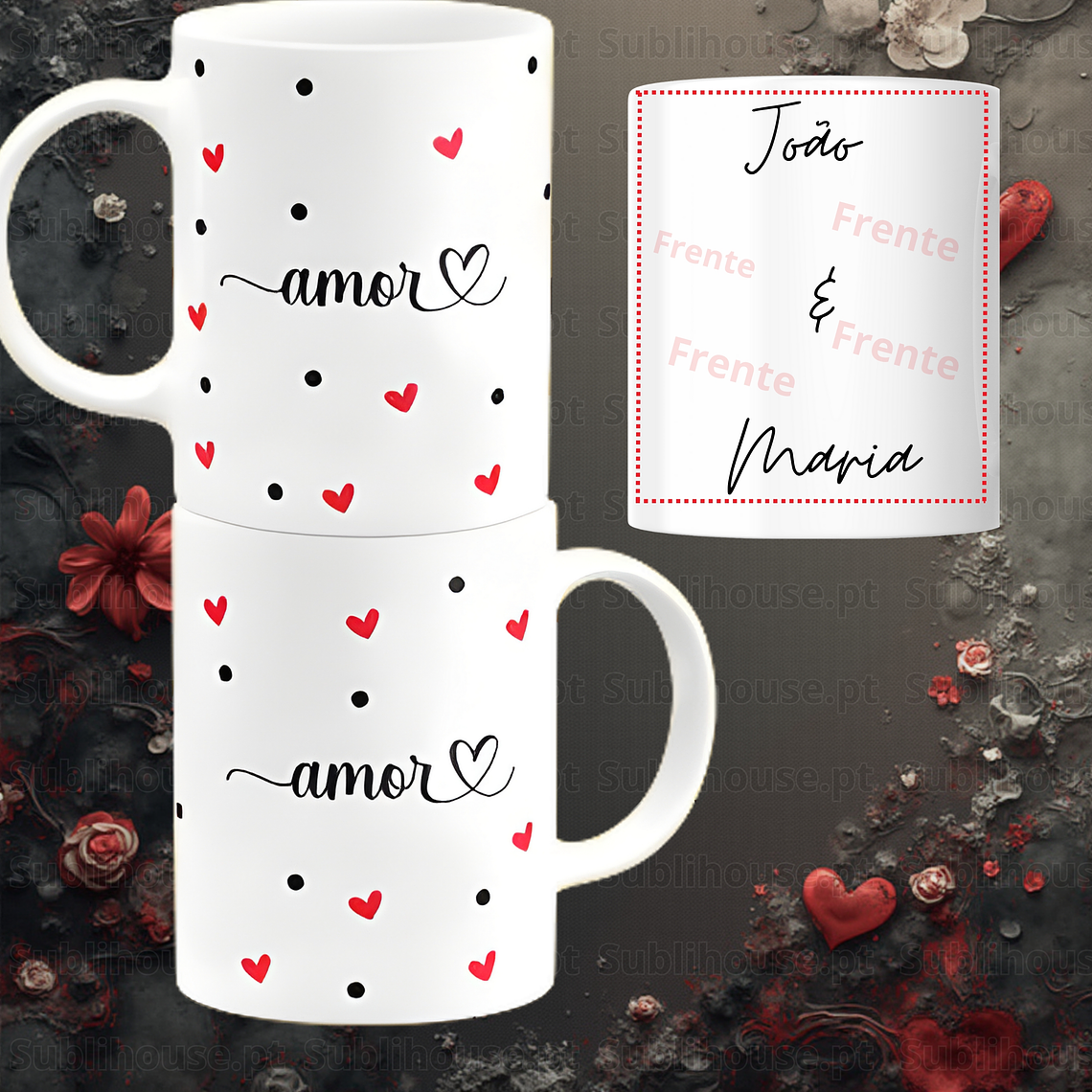 Caneca em Cerâmica - Amor S2 2