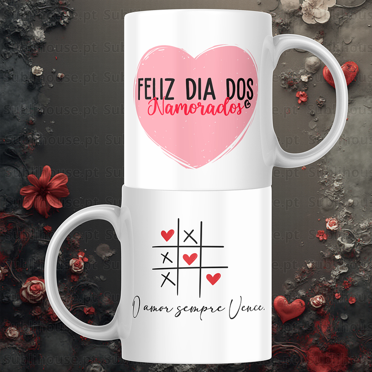 Caneca em Cerâmica - O amor Sempre Vence  1