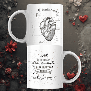 Caneca em Cerâmica - O que cabe no meu coração