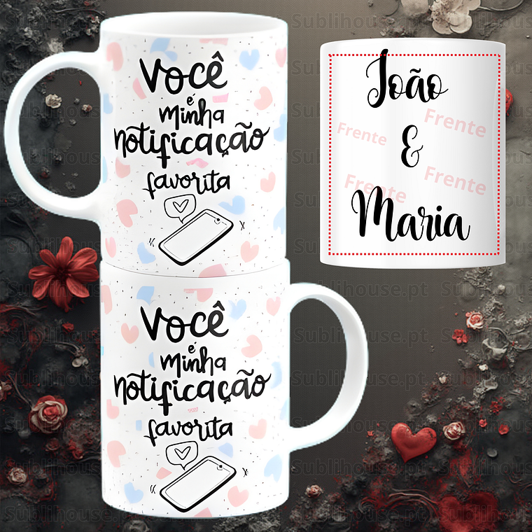 Caneca em Cerâmica - Você è minha notificação Favorita 2