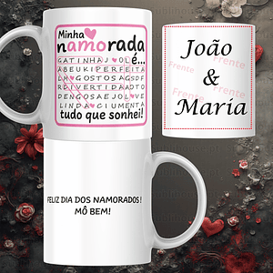 Caneca em Cerâmica - Minha namorada é