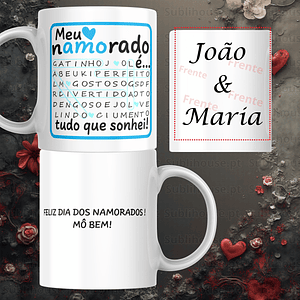 Caneca em Cerâmica - Meu namorado é 