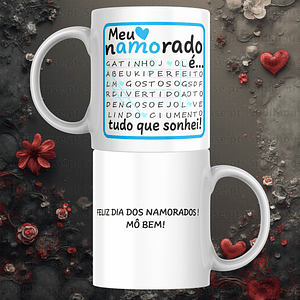 Caneca em Cerâmica - Meu namorado é 