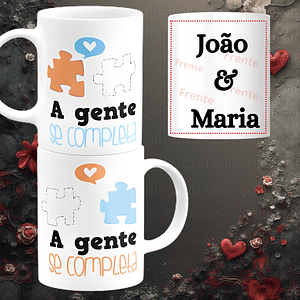 Caneca em Cerâmica - A gente se Completa