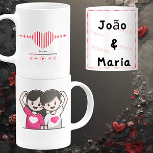 Caneca em Cerâmica - O som do coração