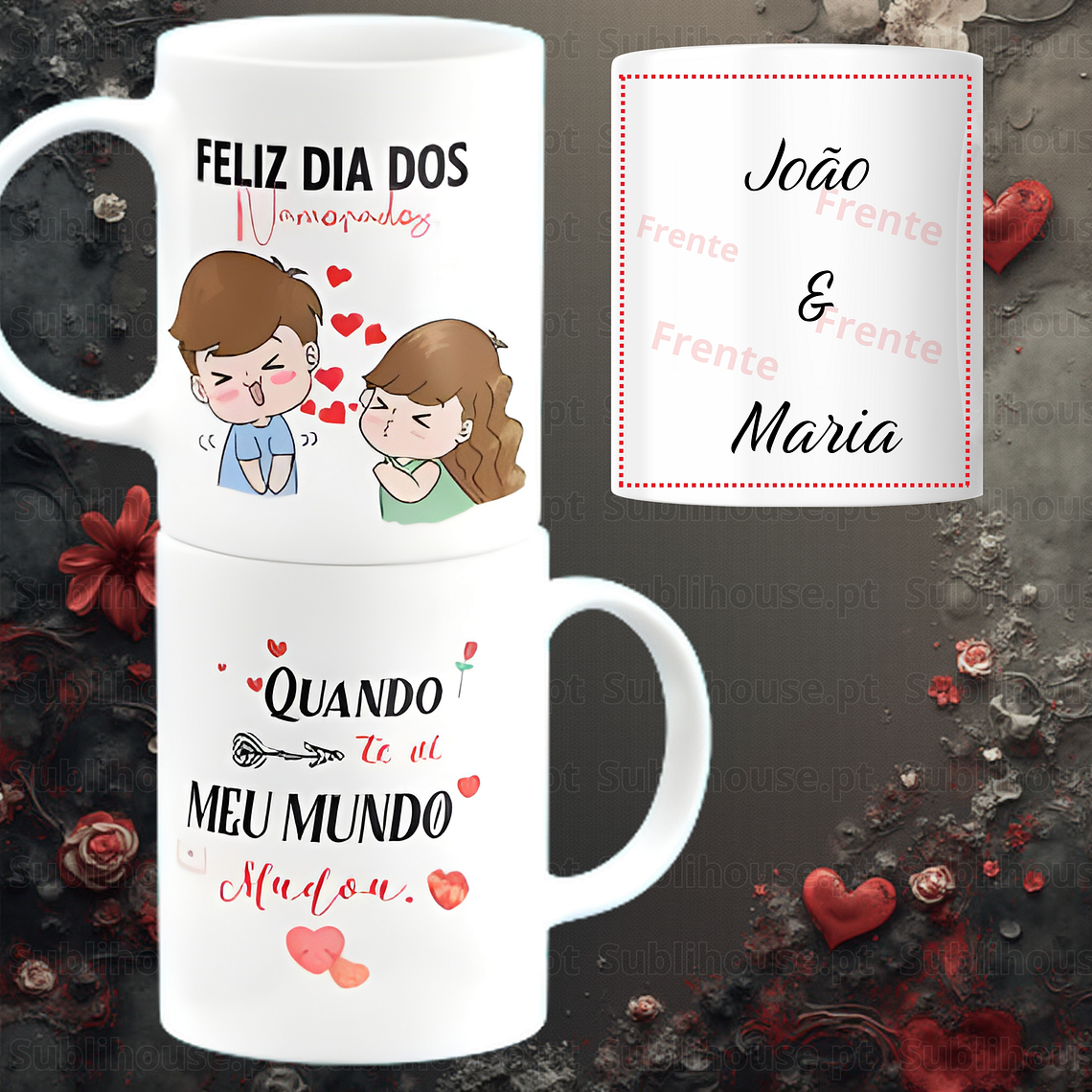 Caneca em Cerâmica - Quando te vi 2