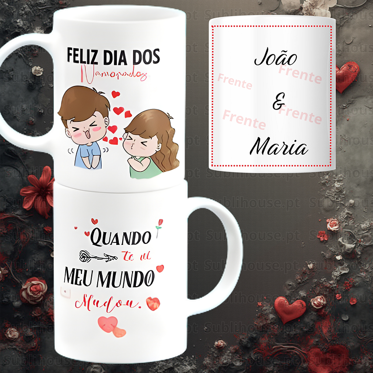 Caneca em Cerâmica - Quando te vi 2