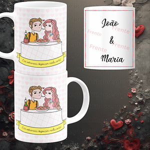 Caneca em Cerâmica - A dama e o Vagabundo