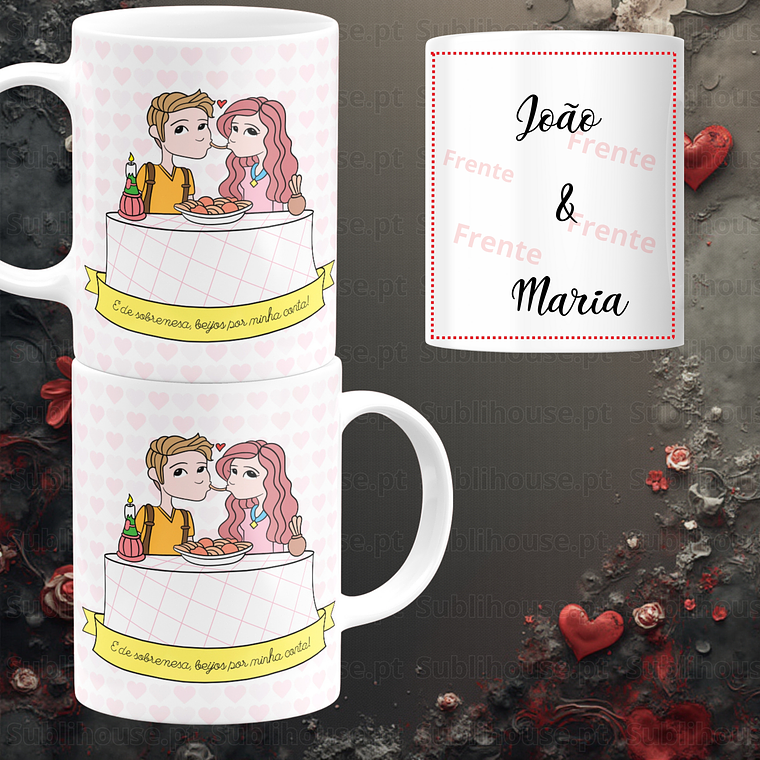 Caneca em Cerâmica - A dama e o Vagabundo 2