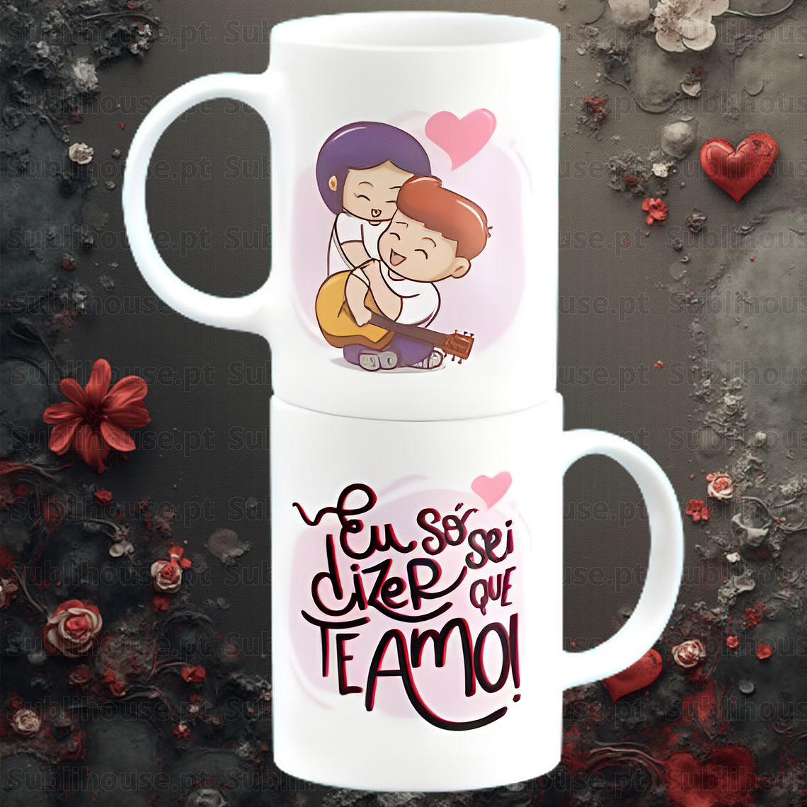 Caneca em Cerâmica - Eu só sei dizer Te amo 1