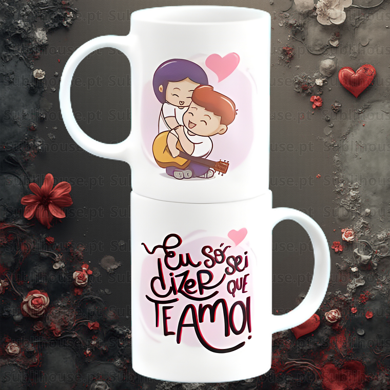 Caneca em Cerâmica - Eu só sei dizer Te amo 1