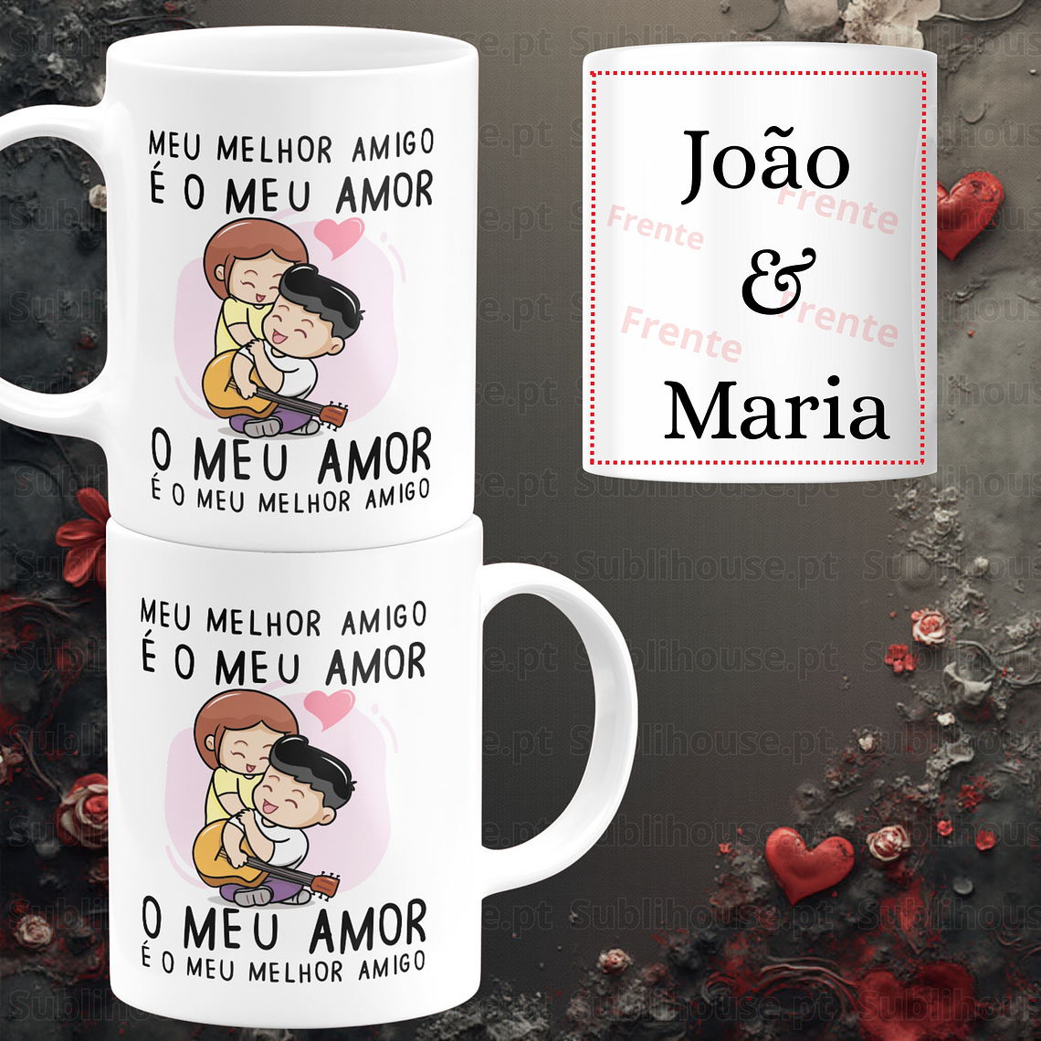 Caneca em Cerâmica - Meu melhor amigo  2